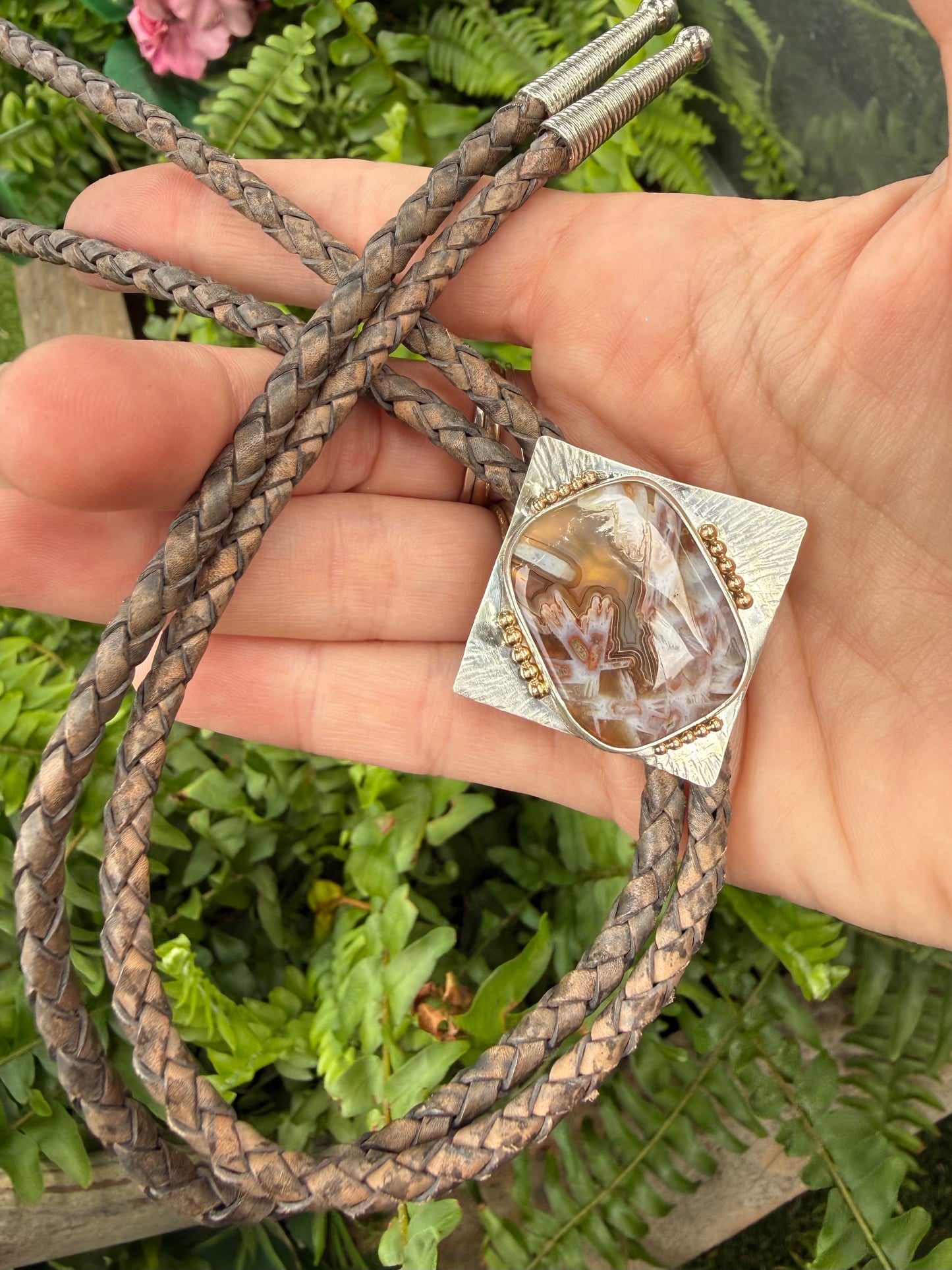 Turkish Tube Agate Bolo