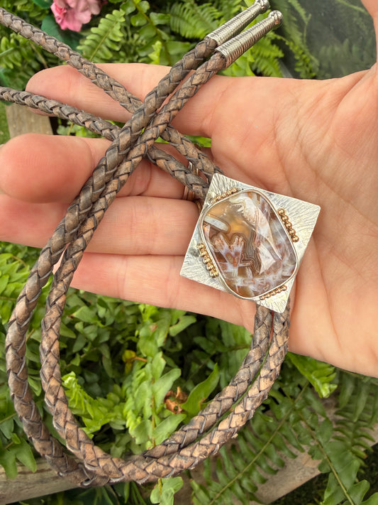 Turkish Tube Agate Bolo