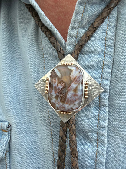 Turkish Tube Agate Bolo