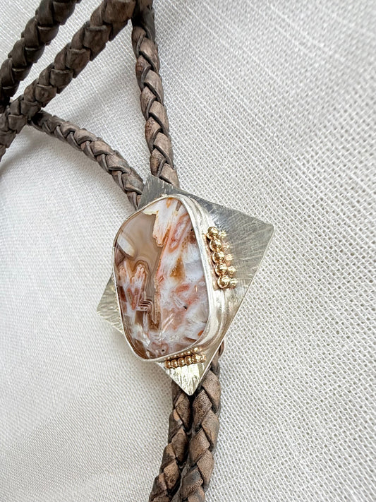 Turkish Tube Agate Bolo
